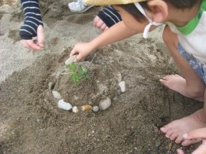 砂遊び②